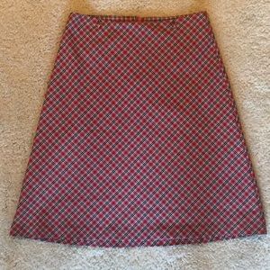 A-Line Plaid Skirt - Size 3